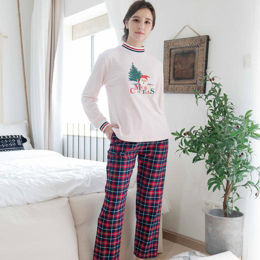 爱帝法兰绒休闲可外穿家居服套装情侣款 商品图4
