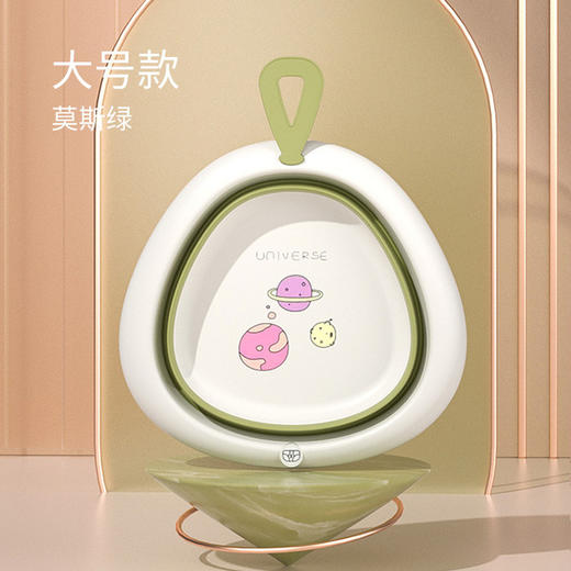 宝宝折叠脸盆婴儿童盆新生洗屁股家用小盆子可悬挂洗脸盆 商品图6