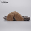 westory2021秋冬新款仙女风毛毛拖鞋网红时尚家居秋冬棉拖WZ21J81671 商品缩略图1