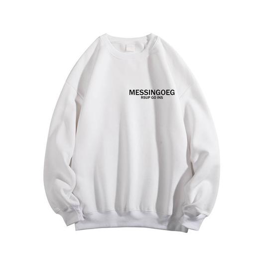 秋冬季新款ins港风男生加绒卫衣休闲宽松套头学生百搭潮流上衣服 商品图4