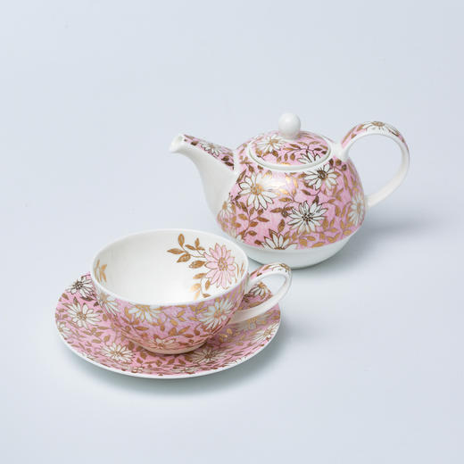 英国丹侬DUNOON骨瓷一壶一杯一碟茶具套装 商品图1