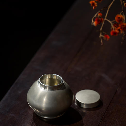 藏六造纯锡茶入 商品图3