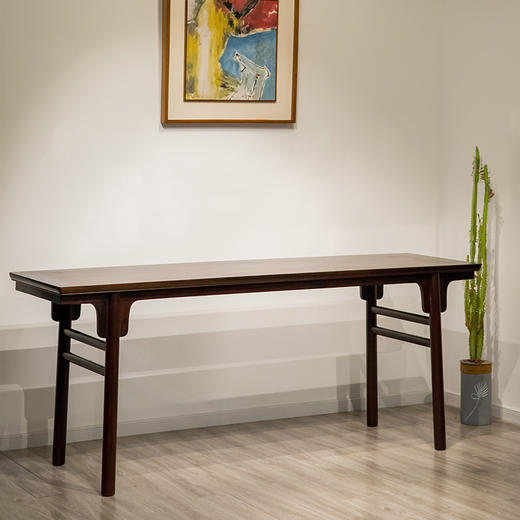 红木独板夹头榫刀牙板平头案 商品图4