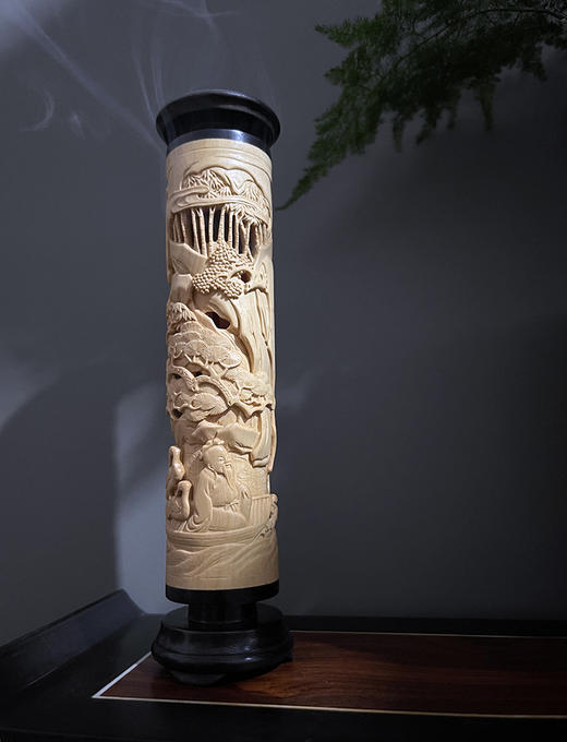 赤壁夜游° 黄杨小香筒 商品图1