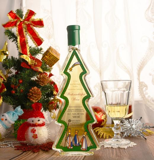 【清仓】圣诞树雷司令甜白葡萄酒 正宗圣诞酒500ml女士小甜酒 商品图2