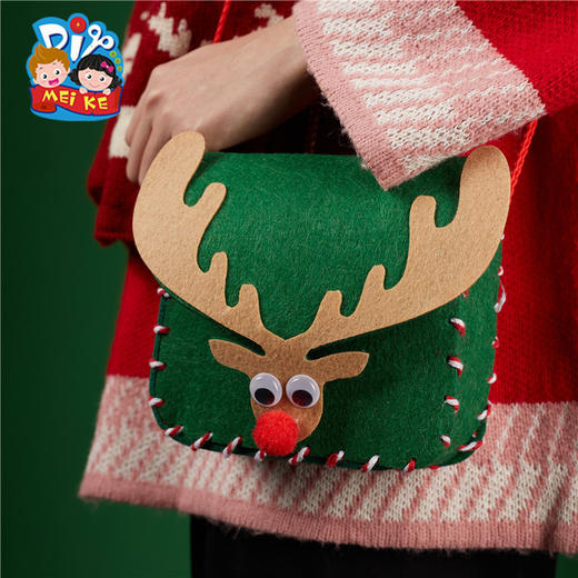 圣诞节手工diy幼儿园儿童制作材料包圣诞不织布背包 商品图3