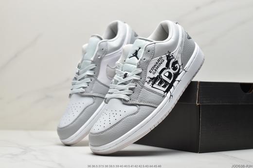 耐克Nike Air Jordan 1 Low Silver Toe黑银AJ1低帮潮流缓震运动休闲板鞋CQ9828-131男女鞋 商品图7