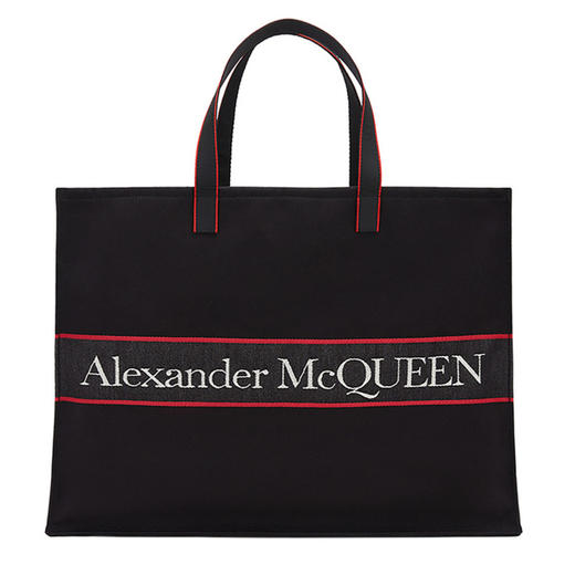 ALEXANDER MCQUEEN 亚历山大·麦昆 男士字母标识挎包手提包 6628651AAAE 商品图0