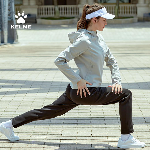 卡尔美运动训练梭织外套女士秋冬新款休闲开衫加绒上衣 商品图3