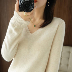 2021秋冬新款时尚V领针织打底衫13色可选