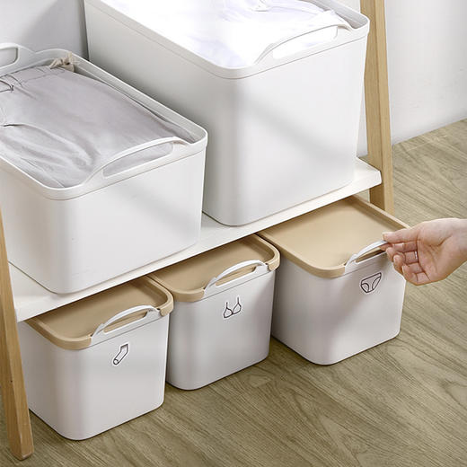 孙小美手提收纳箱 搬家厨房用品打包箱零食玩具收纳盒带盖塑料整理杂物化妆品储物筐 商品图1