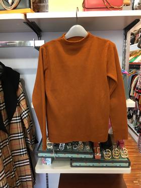 女半领针织毛衣