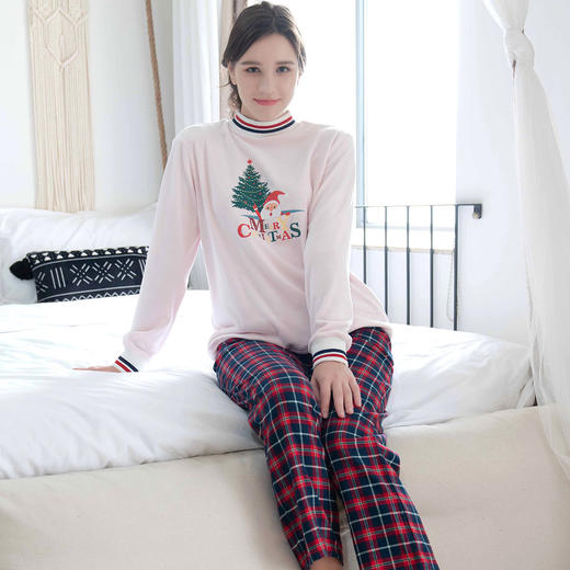 爱帝法兰绒休闲可外穿家居服套装情侣款 商品图10