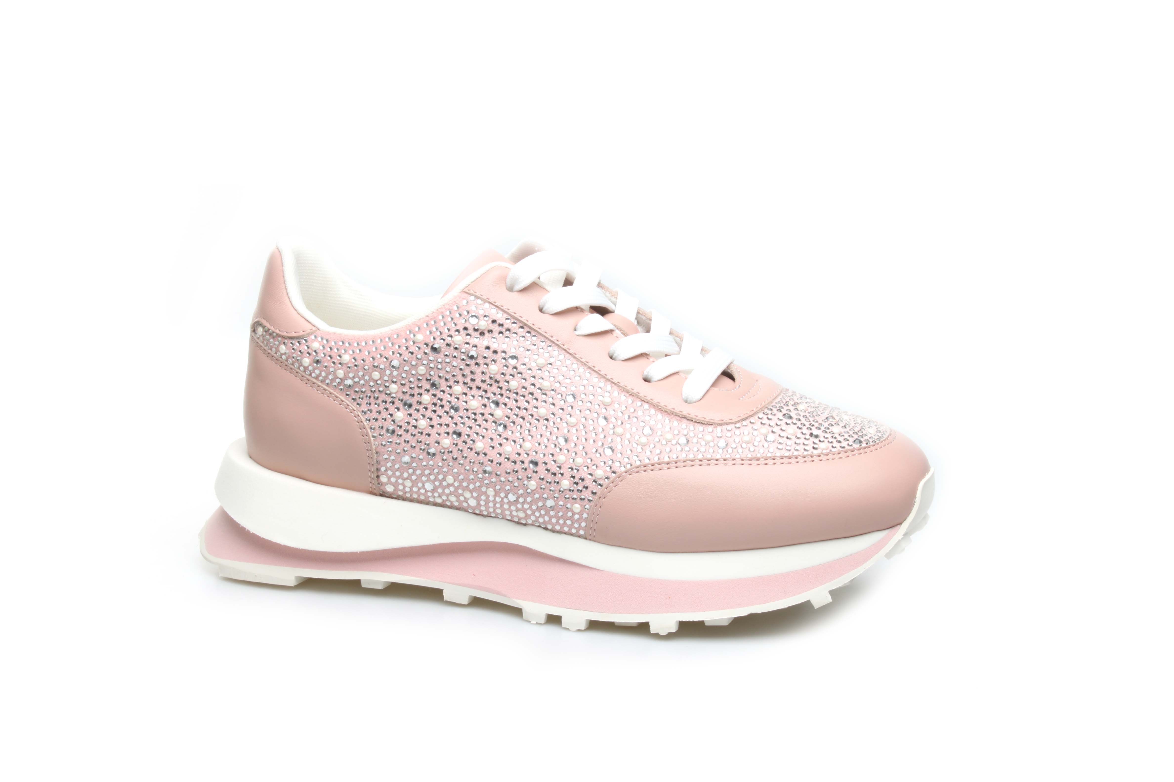 豪麟名鞋奥莱迪嘉女装牛移膜革时尚老爹鞋DJYZA12WX013粉色  原价1960元