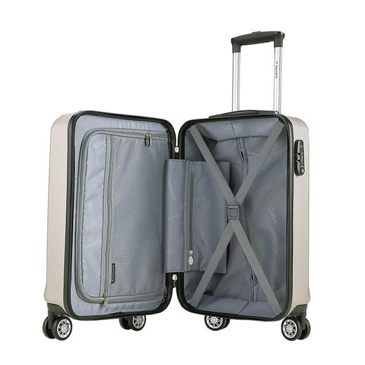 厂家直发（3-5天发货，着急勿拍）Diplomat/外交官HM-6082万向轮拉杆箱 金色20寸商旅行李登机 商品图3