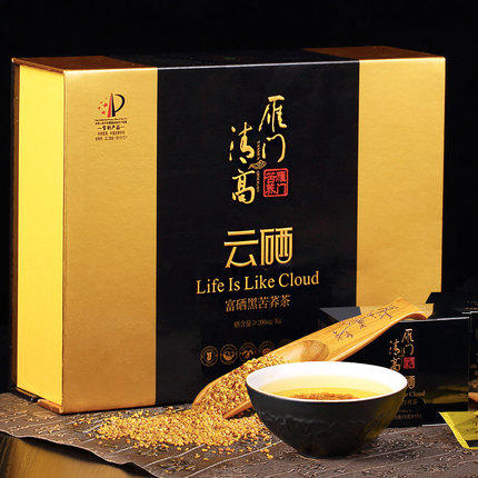 雁门清高富硒黑苦荞茶荞麦茶云硒荞麦茶礼盒300g 商品图0