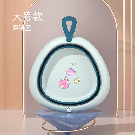 宝宝折叠脸盆婴儿童盆新生洗屁股家用小盆子可悬挂洗脸盆 商品图5
