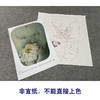 【有步骤、大彩图】杨冬冬工笔画白描底稿宫扇小品《亭亭玉立》荷花初学者临摹花鸟线稿HD41 商品缩略图2