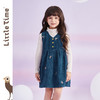 littletime女童绣花灯芯绒背心裙秋冬加绒2021冬季新款儿童冬裙子 商品缩略图2