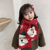 【氛围感拉满！圣诞节宝ᴗ宝围巾135*20cm】冬季圣诞儿童宝宝可爱围巾保暖针织宝宝围脖韩版圣诞男童女童披肩毛线围脖 商品缩略图1