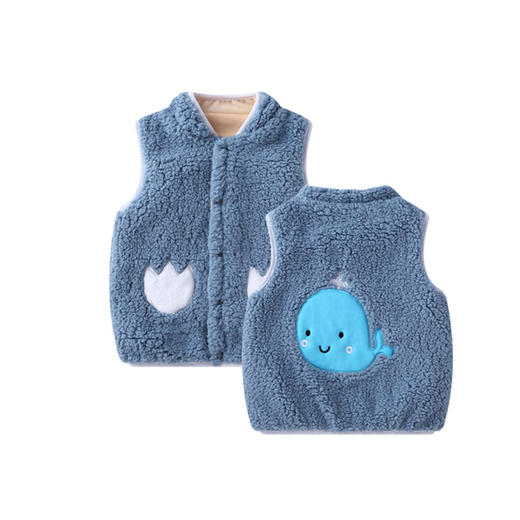 【快速锁温 保暖舒适】儿童马甲秋冬季保暖婴儿背心可爱男童坎肩女宝宝外穿连帽外出衣服 商品图8