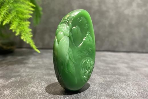 【御珠宫坊·传承系列】碧玉蝉挂件 商品图2