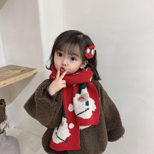 【氛围感拉满！圣诞节宝ᴗ宝围巾135*20cm】冬季圣诞儿童宝宝可爱围巾保暖针织宝宝围脖韩版圣诞男童女童披肩毛线围脖 商品图3