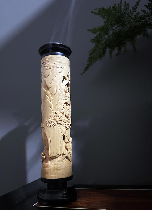 赤壁夜游° 黄杨小香筒 商品图3