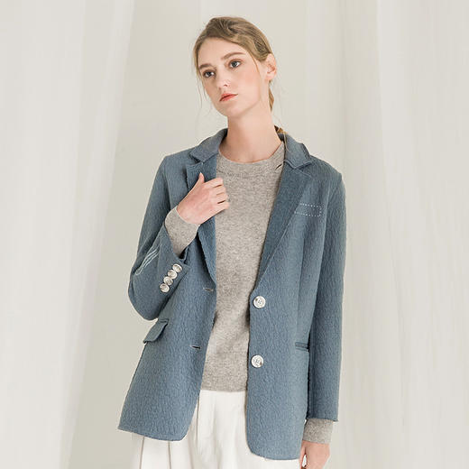 Famecoco范可儿气质小西装女冬季时尚呢子西服F218AW002 商品图2