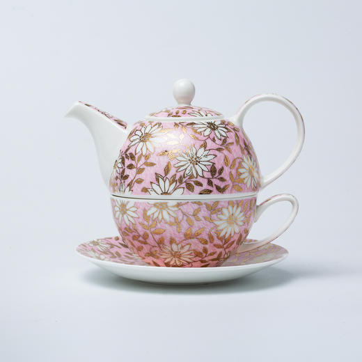 英国丹侬DUNOON骨瓷一壶一杯一碟茶具套装 商品图0