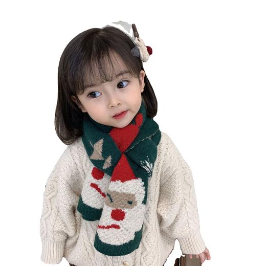 【氛围感拉满！圣诞节宝ᴗ宝围巾135*20cm】冬季圣诞儿童宝宝可爱围巾保暖针织宝宝围脖韩版圣诞男童女童披肩毛线围脖 商品图5