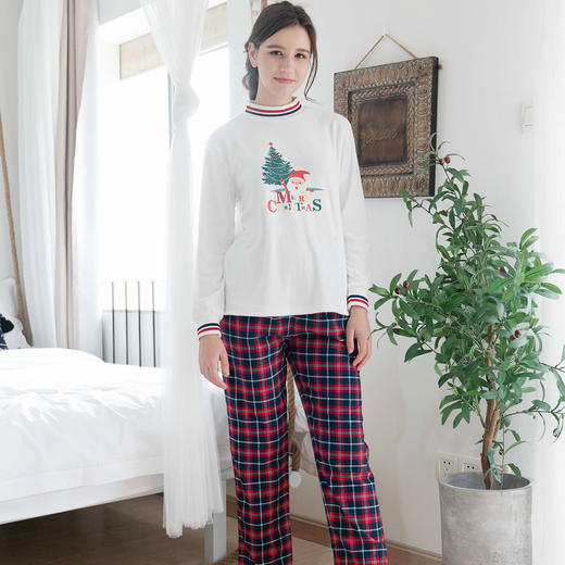 爱帝法兰绒休闲可外穿家居服套装情侣款 商品图5