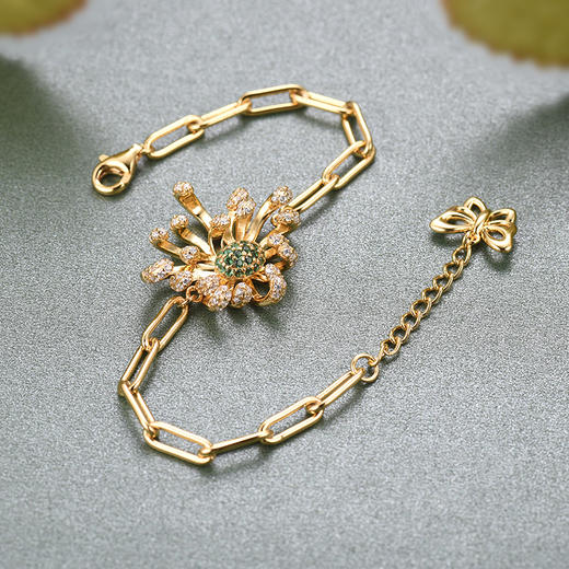【采购专享】宫里的世界&BYJ 菊花系列 菊祥如意手链 商品图1