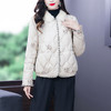 AHM- lry3192 羽绒服女2021冬新款复古小清新修身绣花短款外套 商品缩略图0