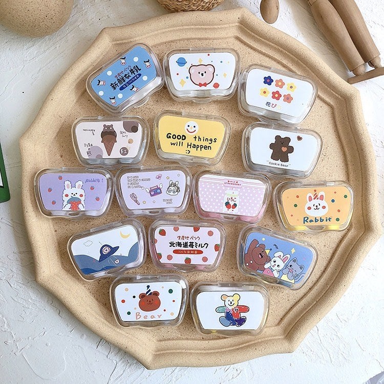 隐形眼镜盒简约多款可爱美瞳伴侣盒