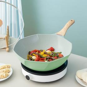 看到如此高颜值的八角不粘锅！阿宝不止心动，DNA都动了！