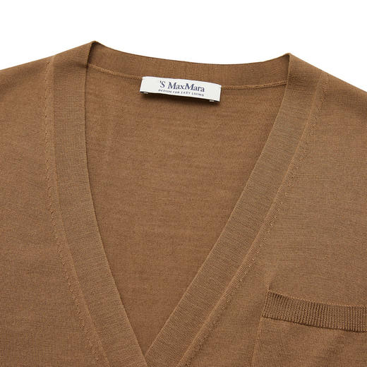 MAX MARA 麦丝玛拉 女士ERICE系列羊毛V领针织开衫 ERICE 商品图3