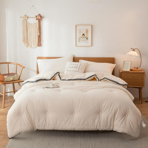 无印良品大豆纤维被 柔软透气 耐洗耐用 舒爽亲肤 易于维护 抗污性强 商品图0