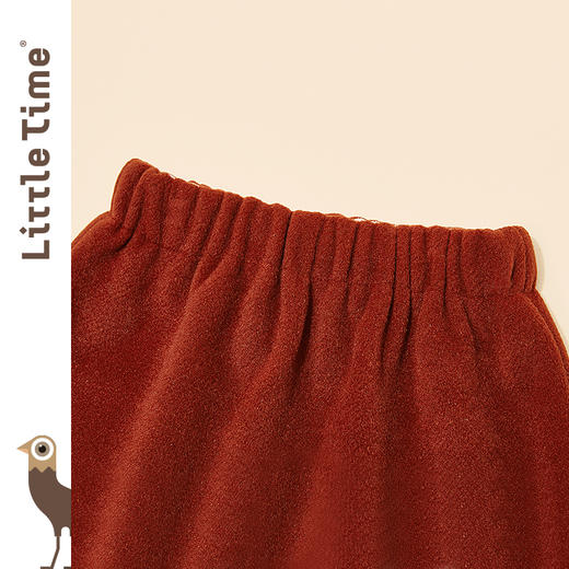 littletime女童套装冬装呢子2023秋冬钉珠外套半裙儿童两件套 商品图4