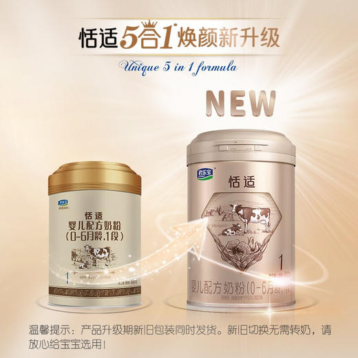 【咨询改价】君乐宝恬适奶粉1-4段婴幼儿牛奶粉800g 商品图0