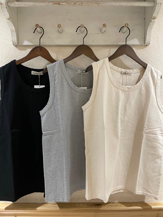 antiquitesichi灰米色黑背心 商品图3