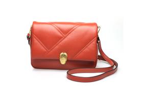 豪麟名鞋奥莱迪嘉女装牛皮革TWPB12VD209橙色  原价1660元