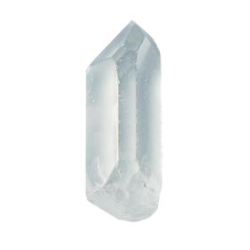 天然水晶的高山单尖白水晶晶柱