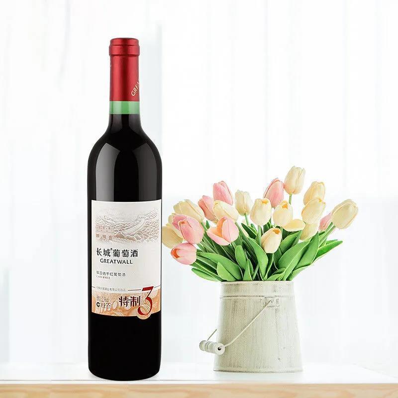 长城葡萄酒 特制3 解百纳 750ml *1支（裸瓶 ）（买1送1）