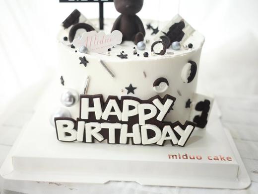 男孩款 简约 暴力熊 卡通蛋糕 款式图案定制｜ins风 小红书同款 商品图2