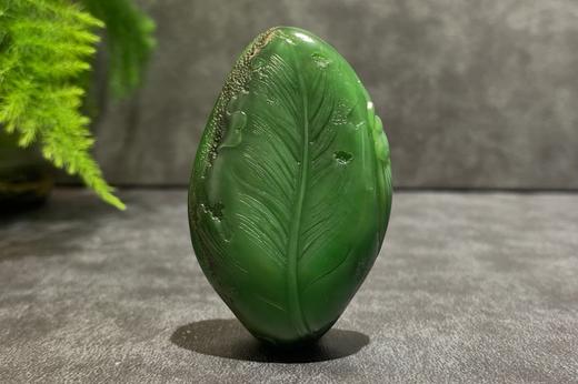 【御珠宫坊·传承系列】碧玉蝉挂件 商品图1