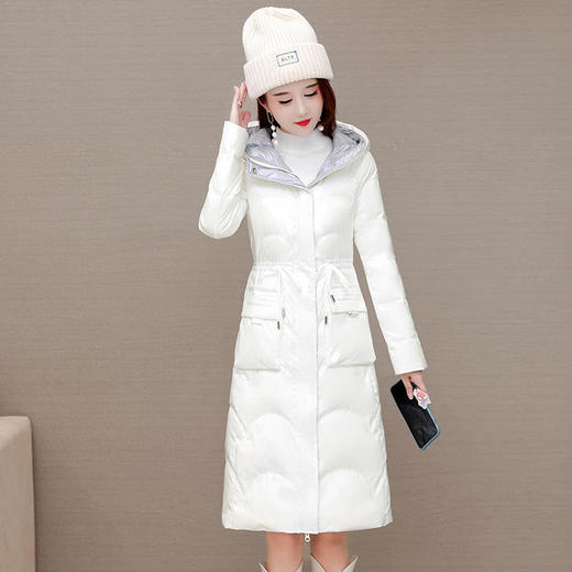 YWE-AH21A1083修身连帽白鸭绒羽绒服 商品图0