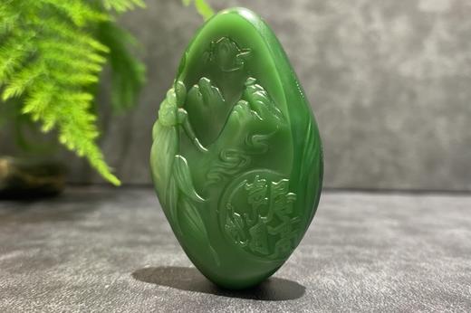 【御珠宫坊·传承系列】碧玉蝉挂件 商品图3