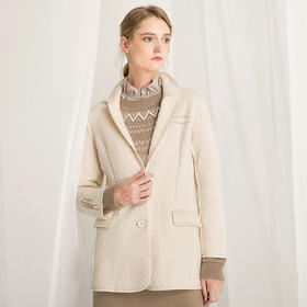 Famecoco范可儿气质小西装女冬季时尚呢子西服F218AW002