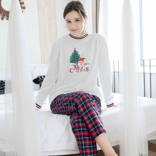 爱帝法兰绒休闲可外穿家居服套装情侣款 商品图1